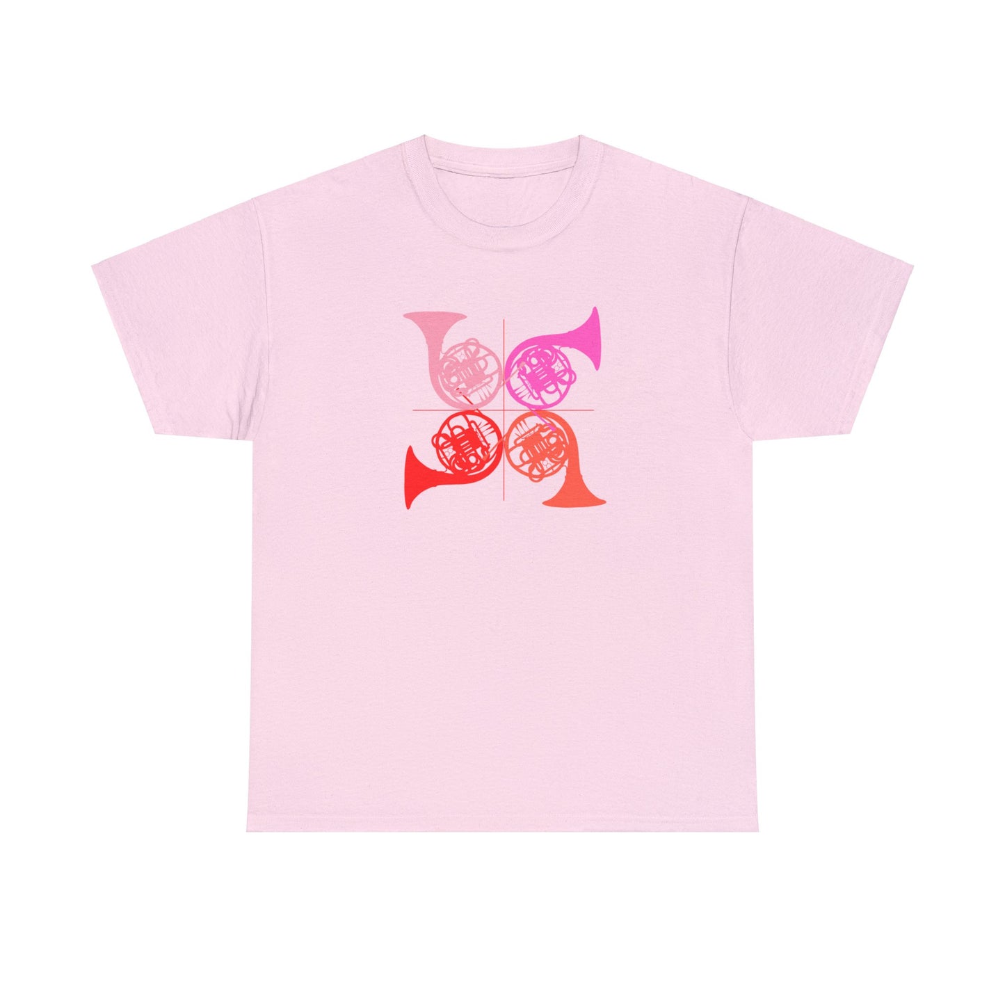 HORN QUARTET IN THE KEY OF PINK TEE SHIRT