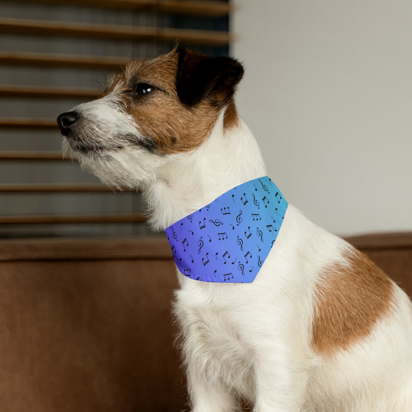 MUSIC NOTES PET BANDANA COLLAR