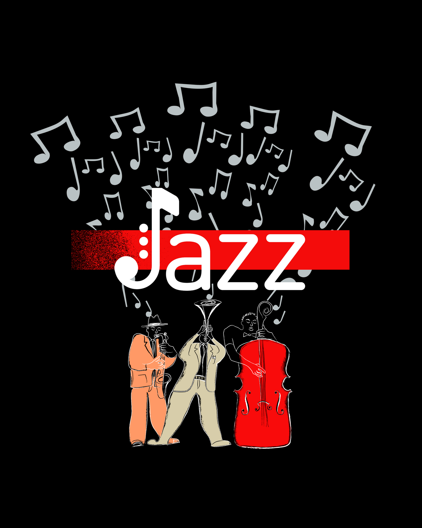 COLORFUL JAZZ COMBO TEE SHIRT