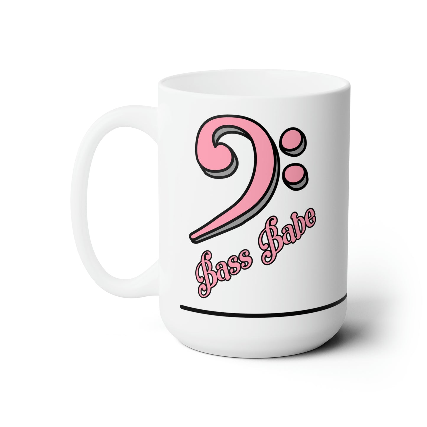 BASS BABE CERAMIC MUG, 15oz