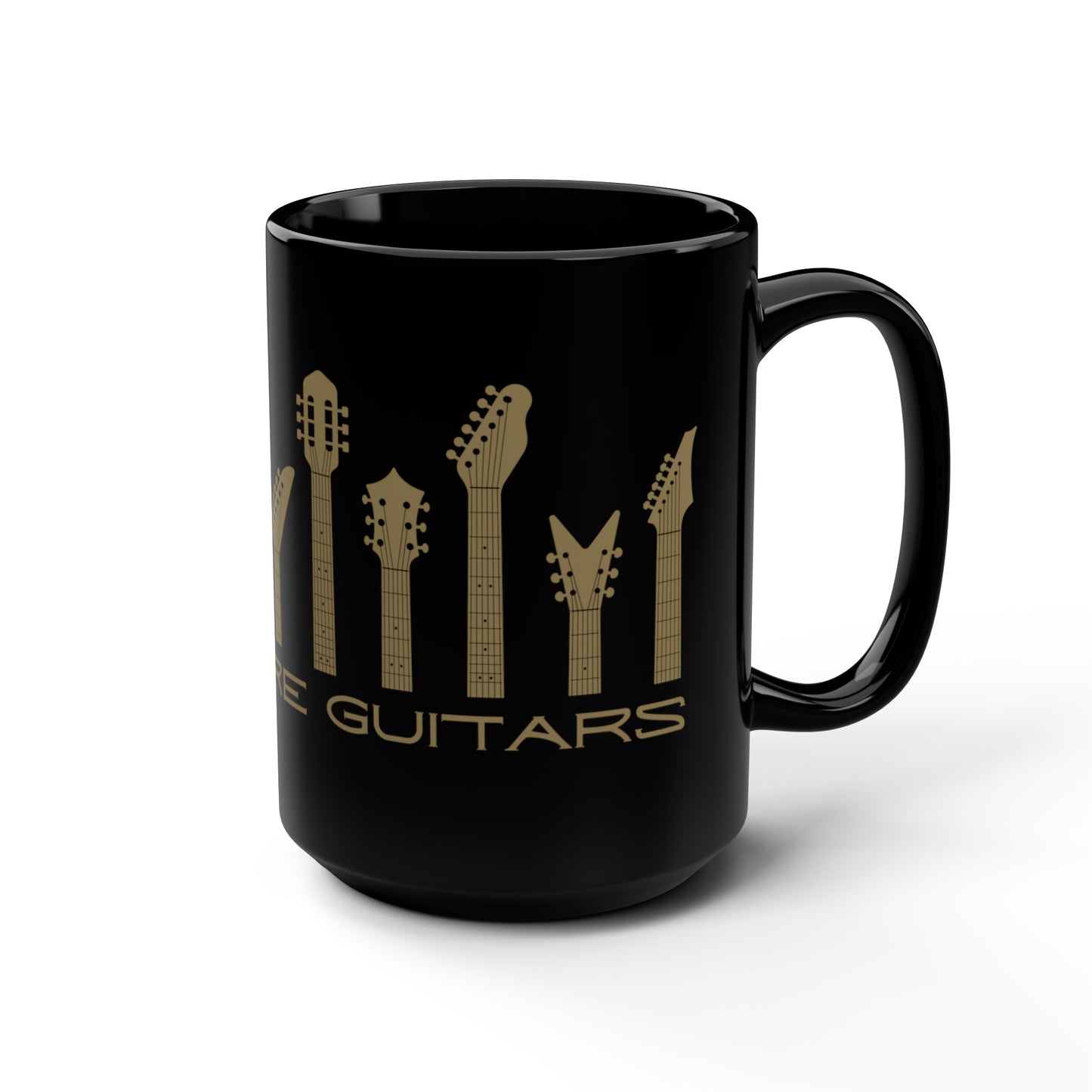 NEED MORE GUITARS BLACK MUG, 15oz