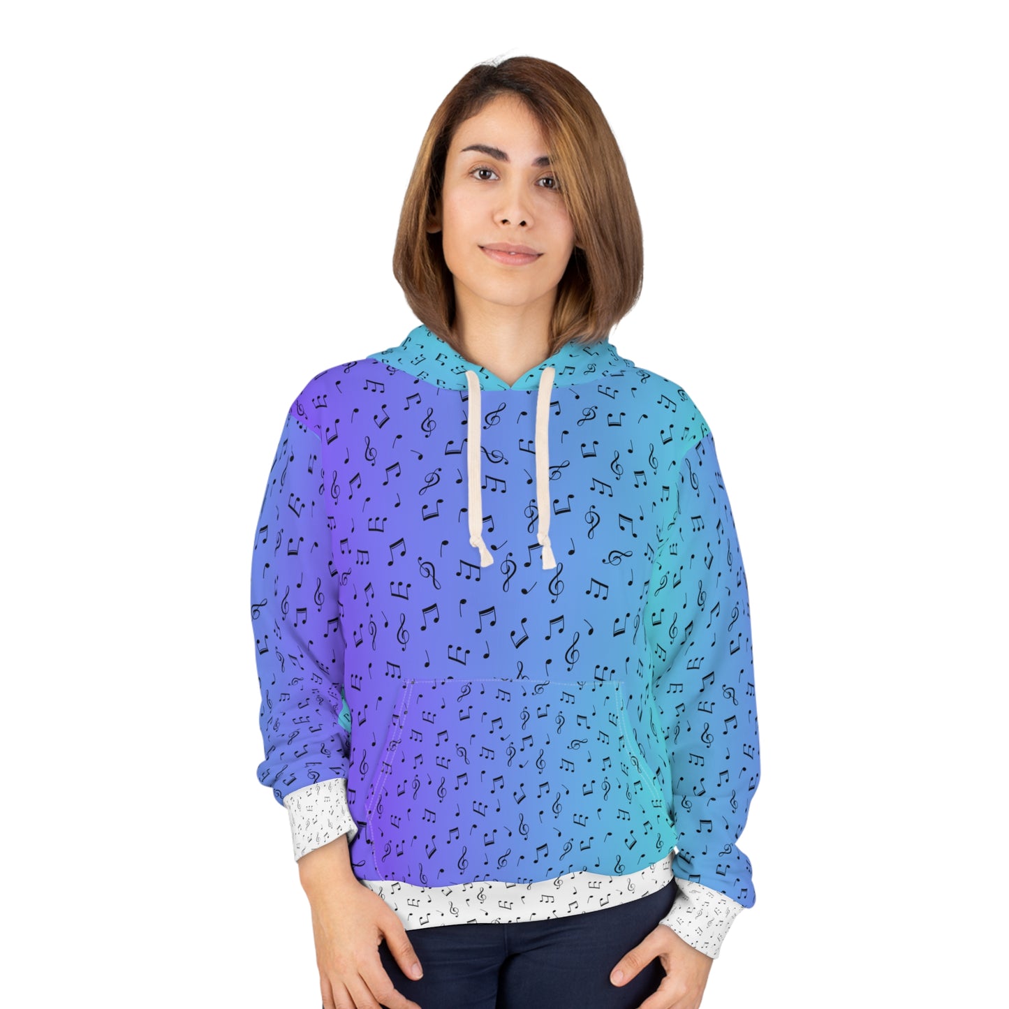 MUSIC NOTES PULLOVER HOODIE