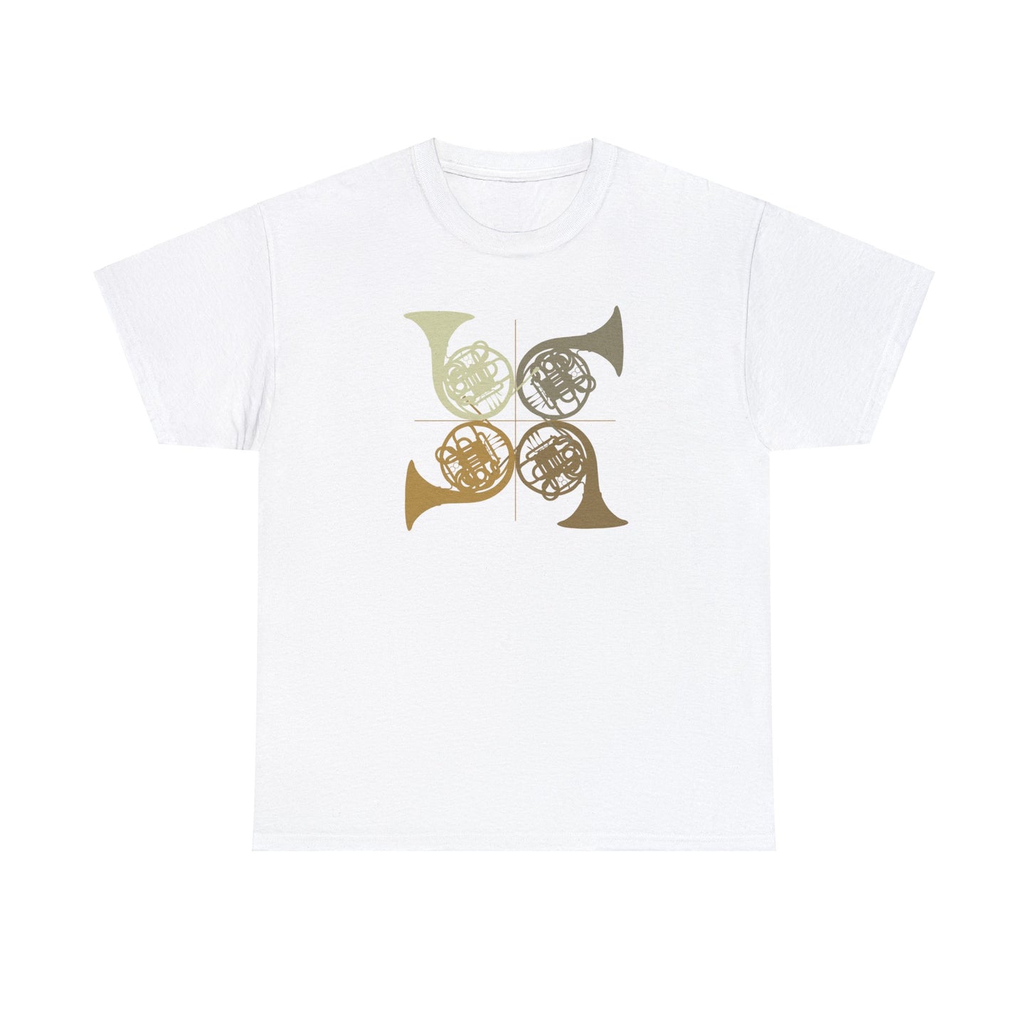 HORN QUARTET IN THE KEY OF TAN TEE SHIRT