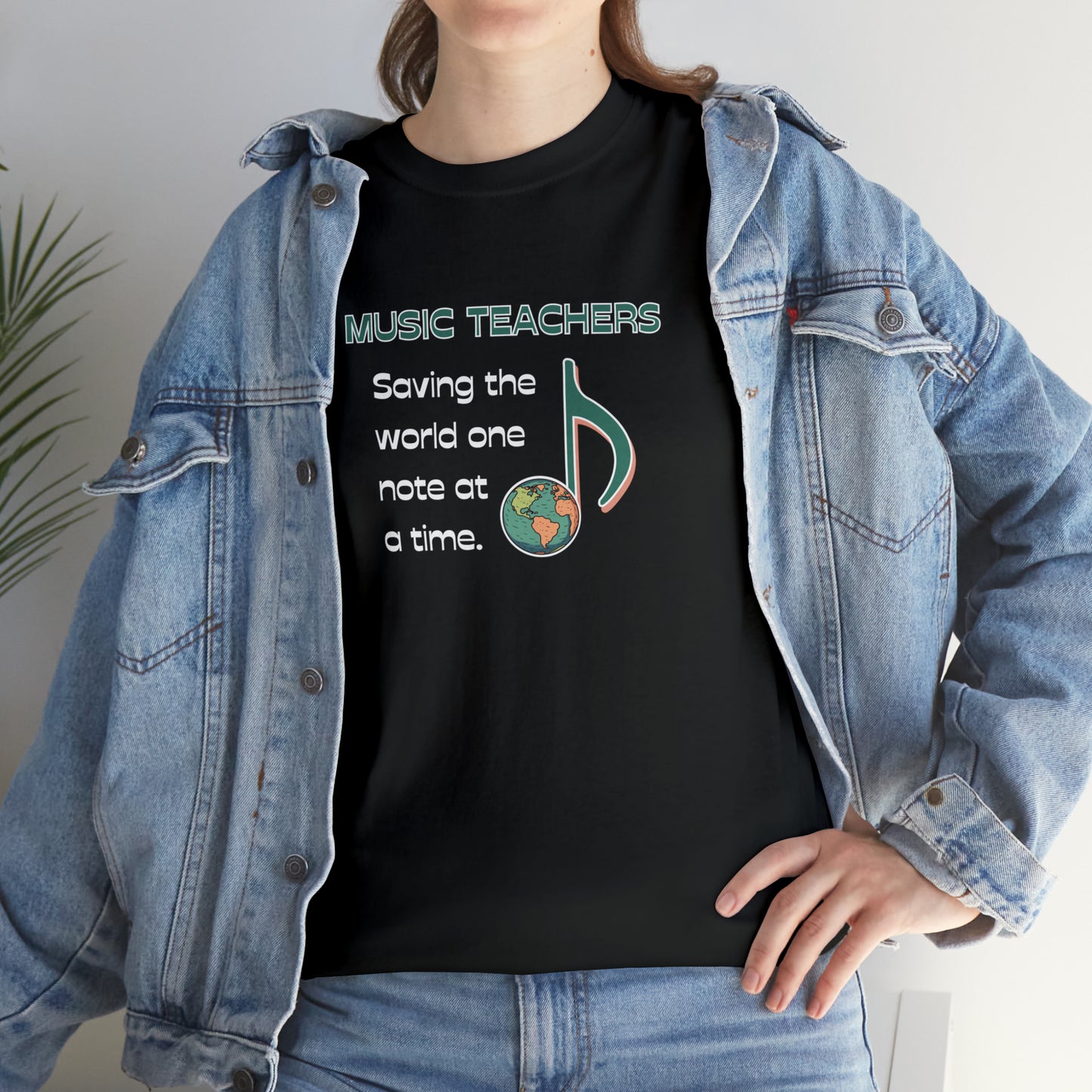 MUSIC TEACHERS SAVE THE WORLD TEE SHIRT