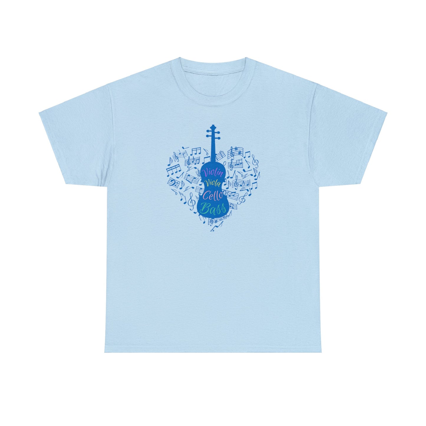 ORCHESTRA STRINGS BLUE TEE SHIRT