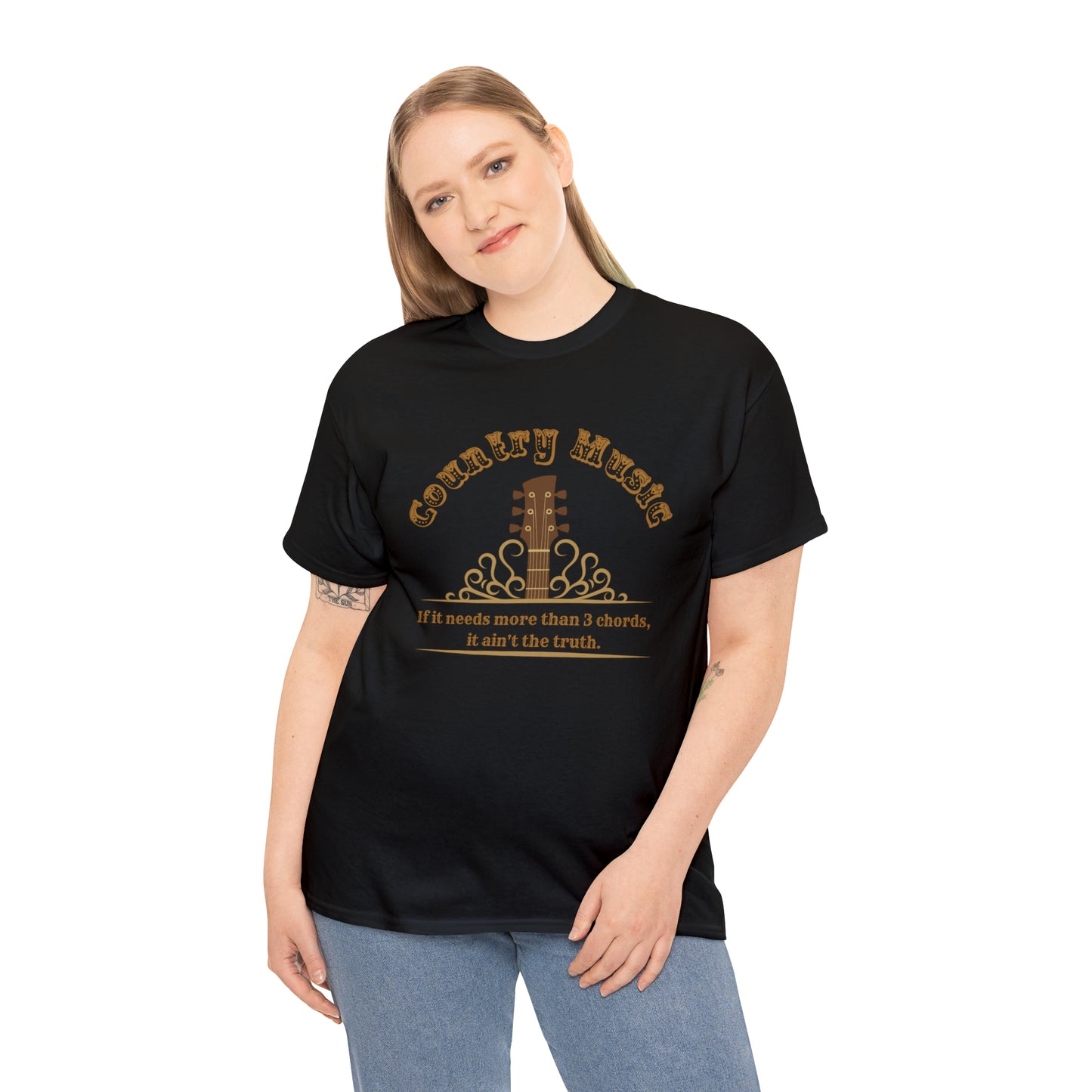 COUNTRY MUSIC - THREE CHORDS AND THE TRUTH TEE SHIRT