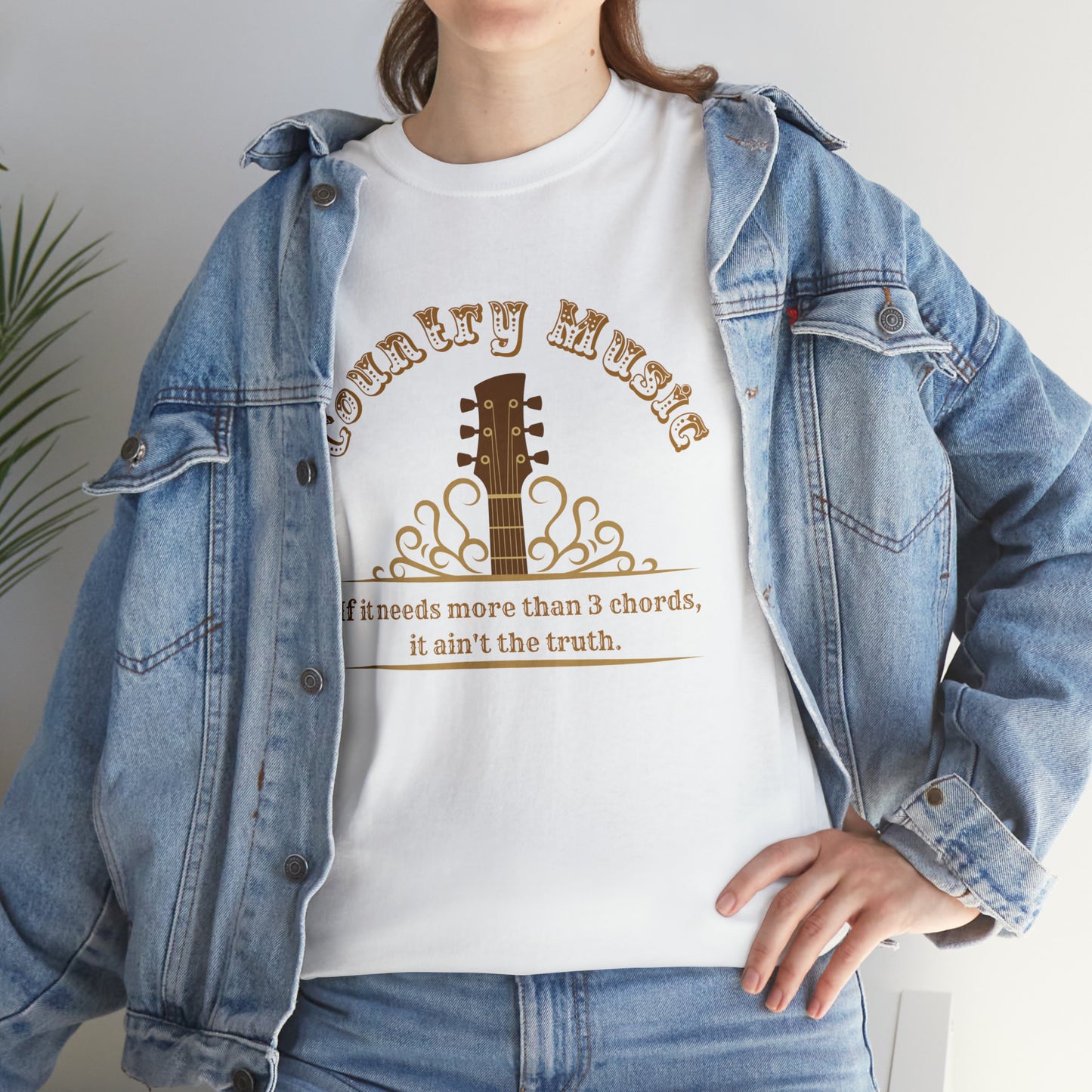 COUNTRY MUSIC - THREE CHORDS AND THE TRUTH TEE SHIRT