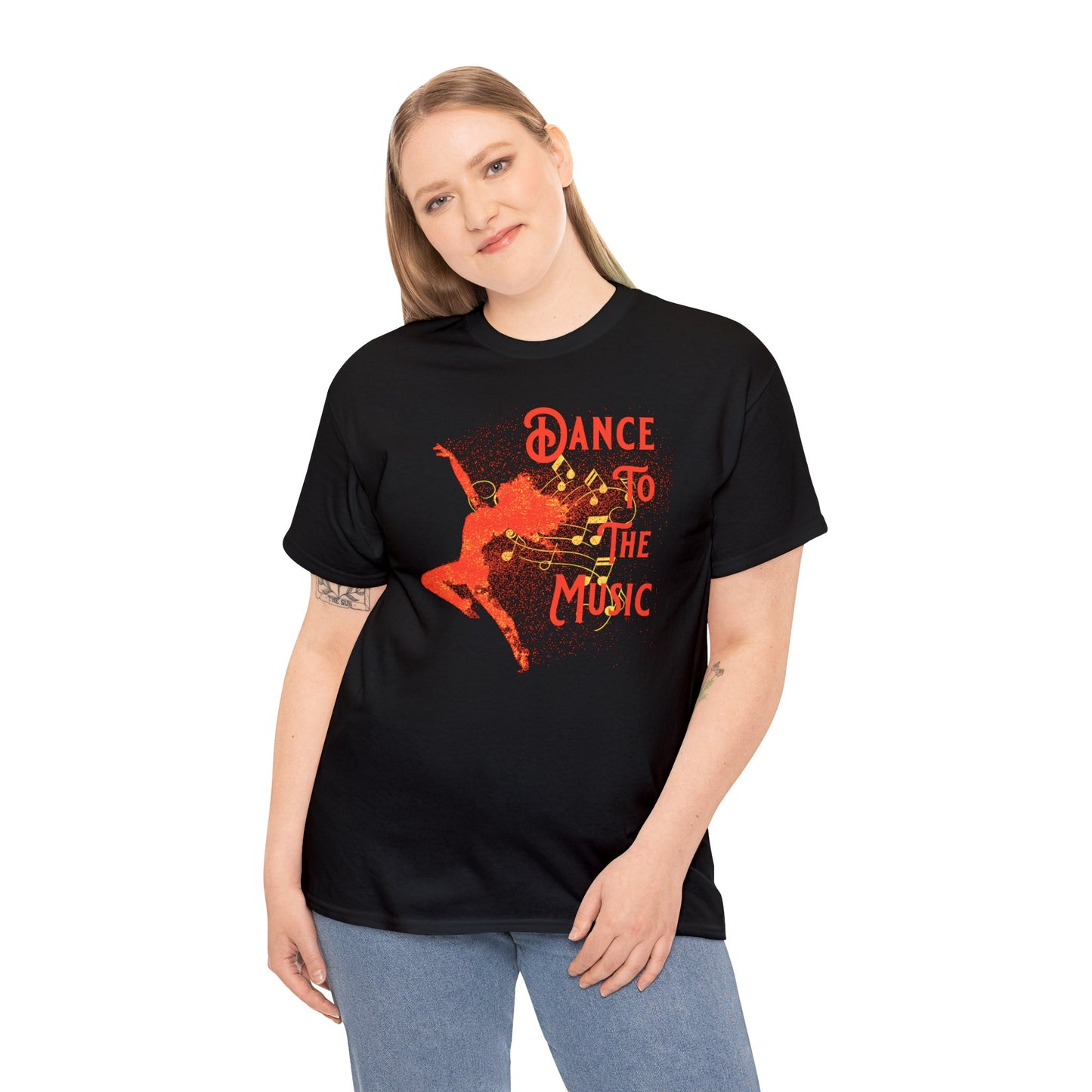 DANCE TO THE MUSIC (ORANGE) TEE SHIRT