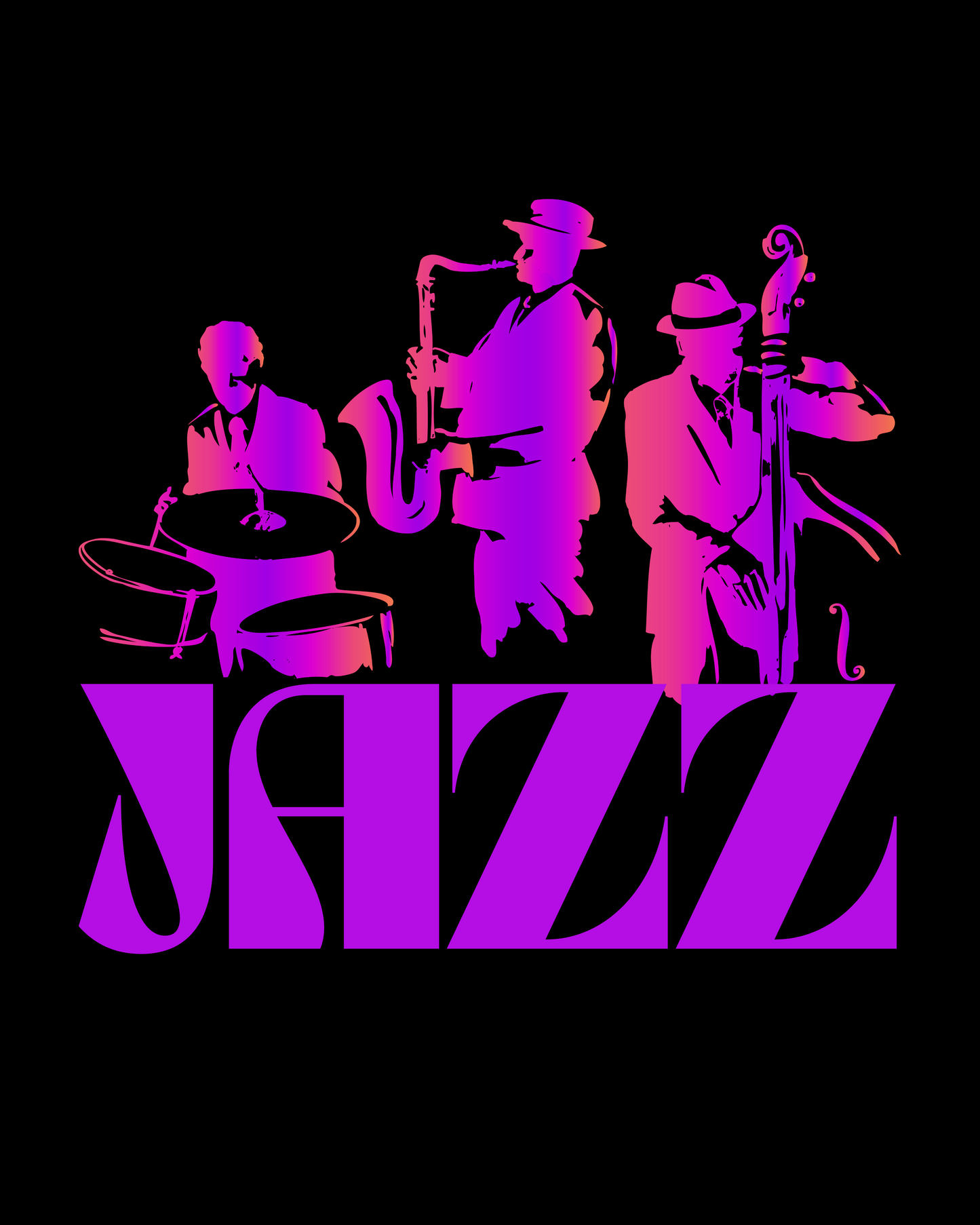 PURPLE JAZZ COMBO TEE SHIRT