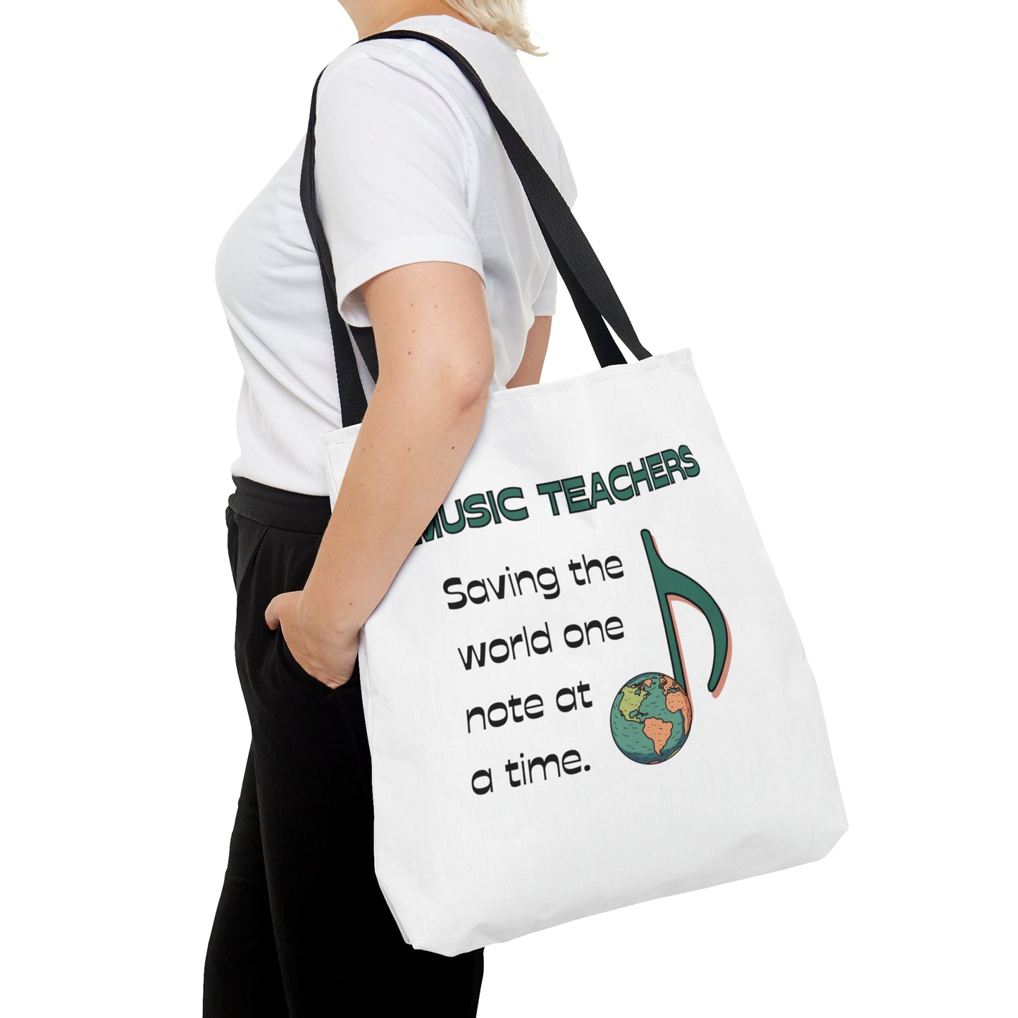 MUSIC TEACHERS SAVE THE WORLD TOTE BAG