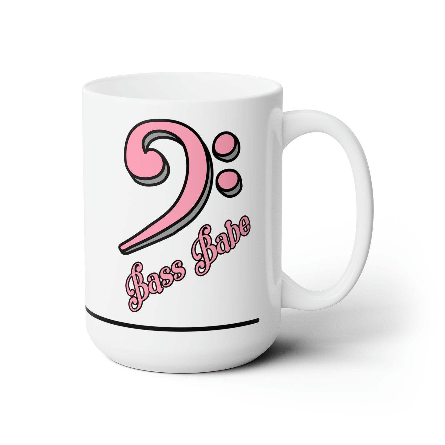 BASS BABE CERAMIC MUG, 15oz