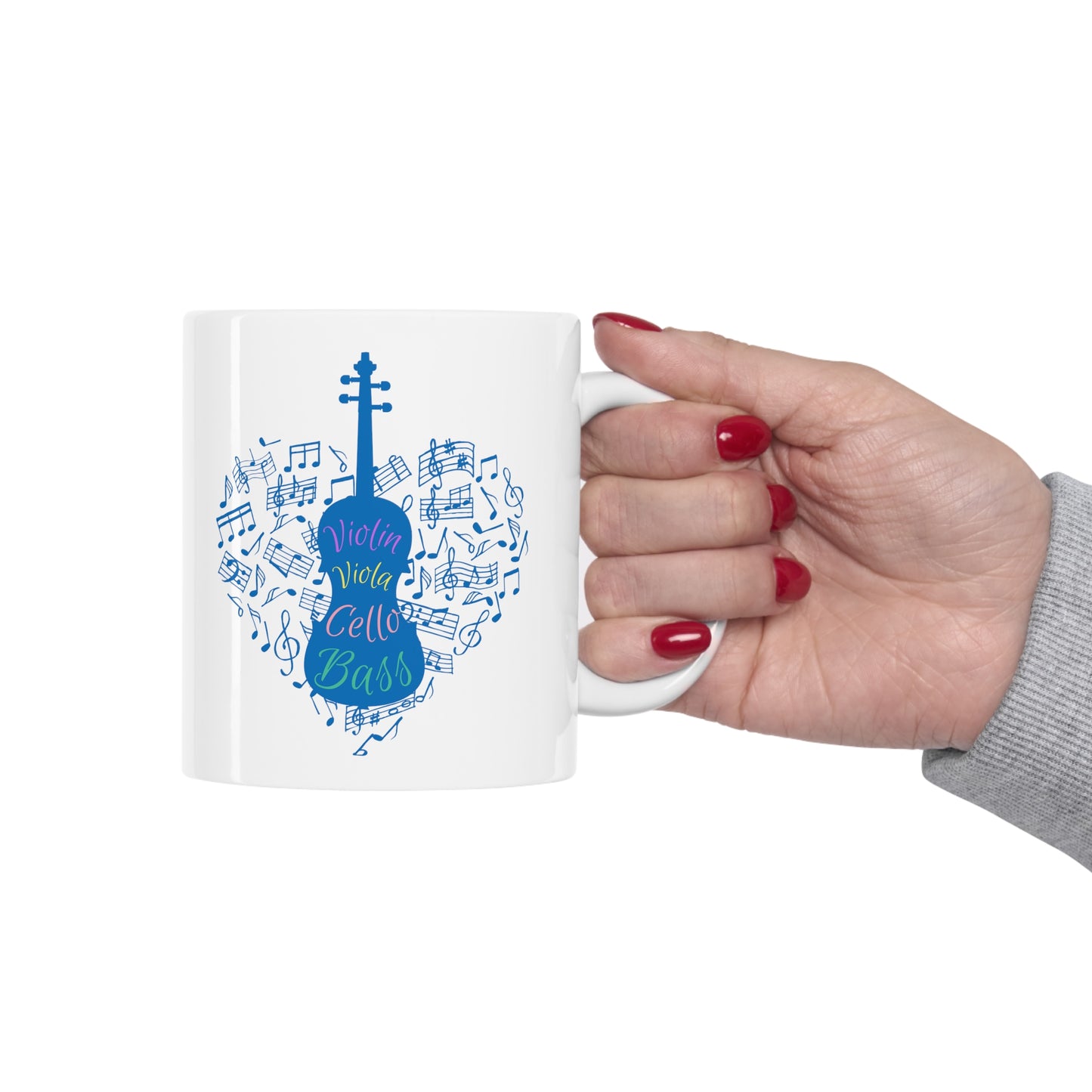 ORCHESTRA STRINGS CERAMIC MUG, 11oz