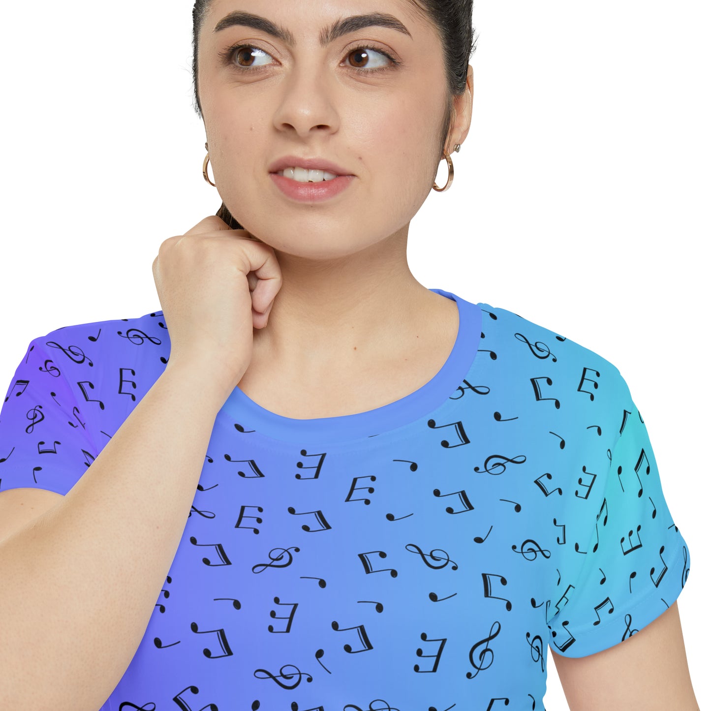 MUSIC NOTES WOMEN'S TEE SHIRT