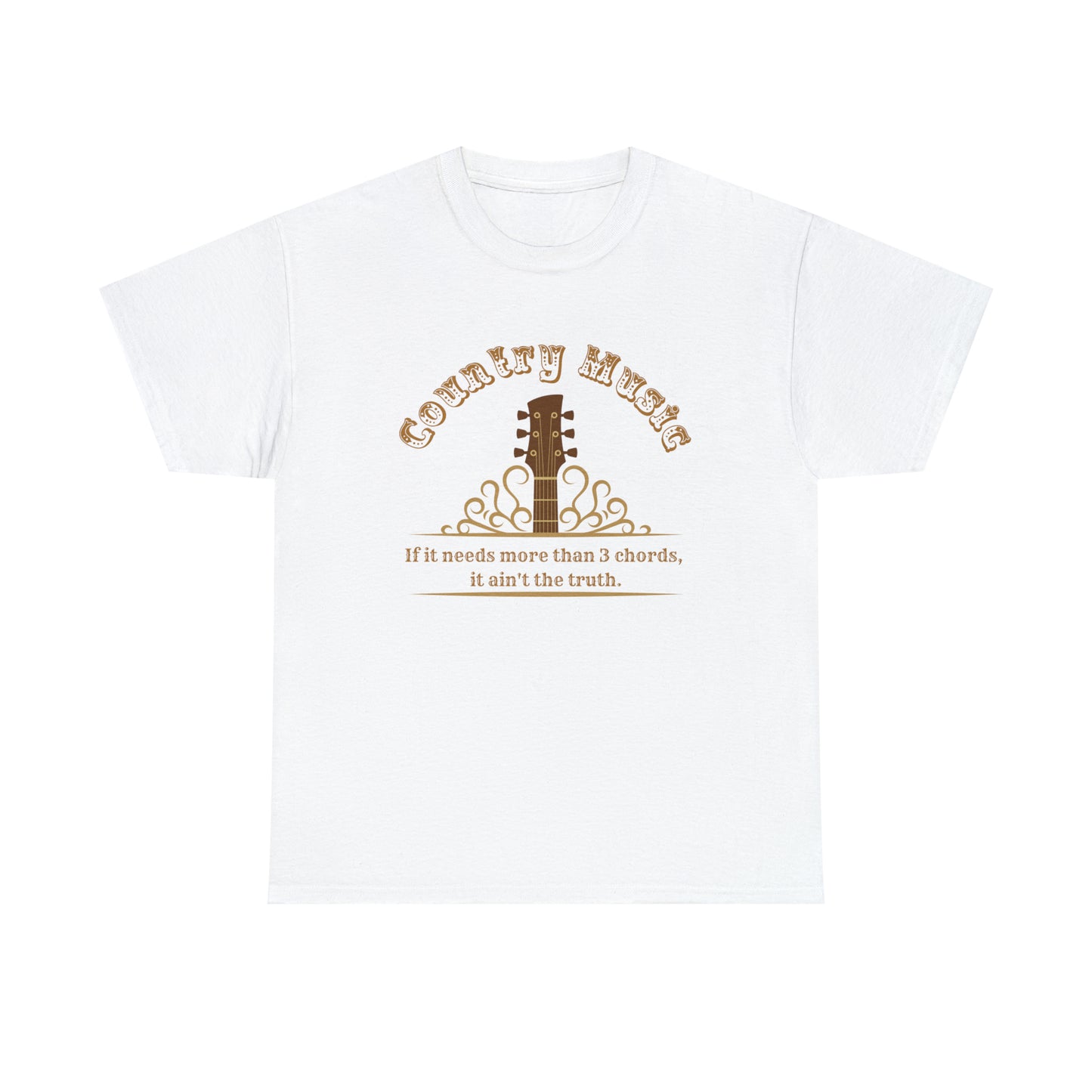 COUNTRY MUSIC - THREE CHORDS AND THE TRUTH TEE SHIRT