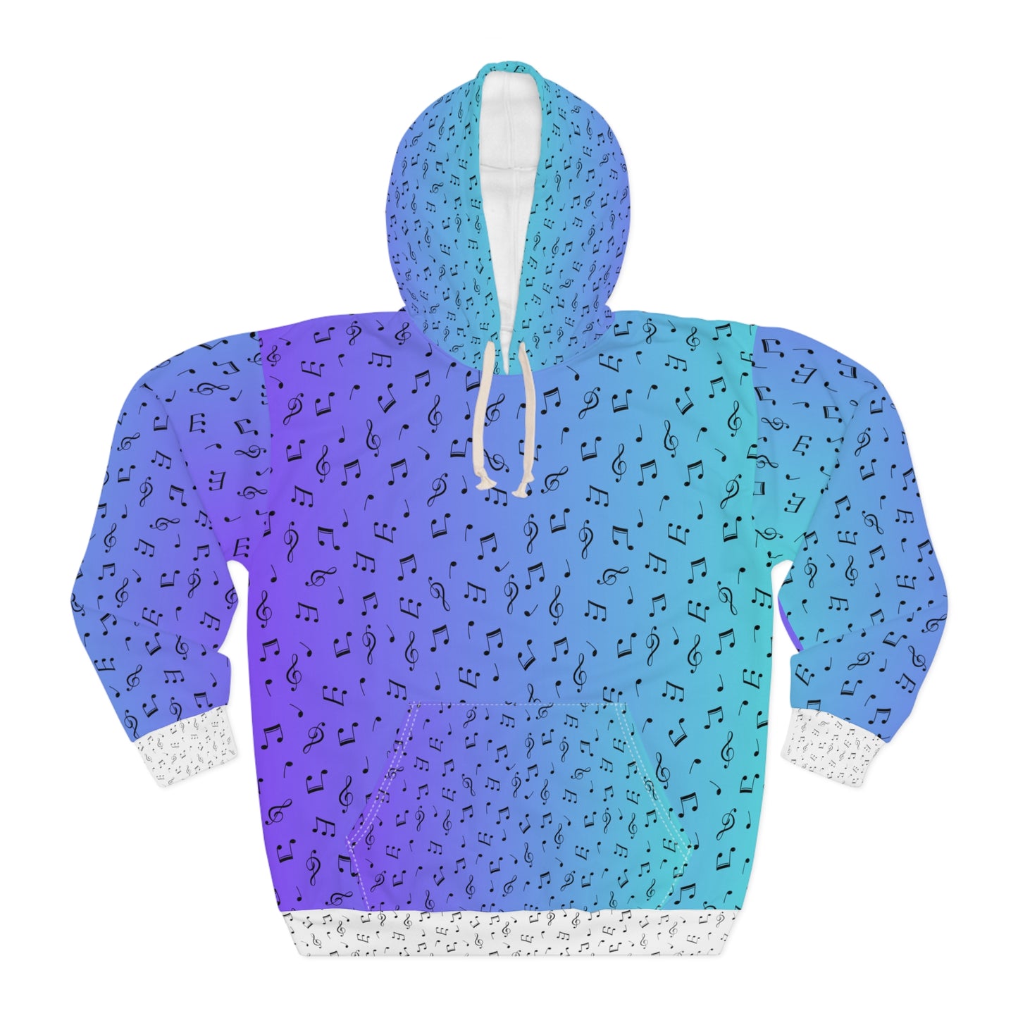 MUSIC NOTES PULLOVER HOODIE