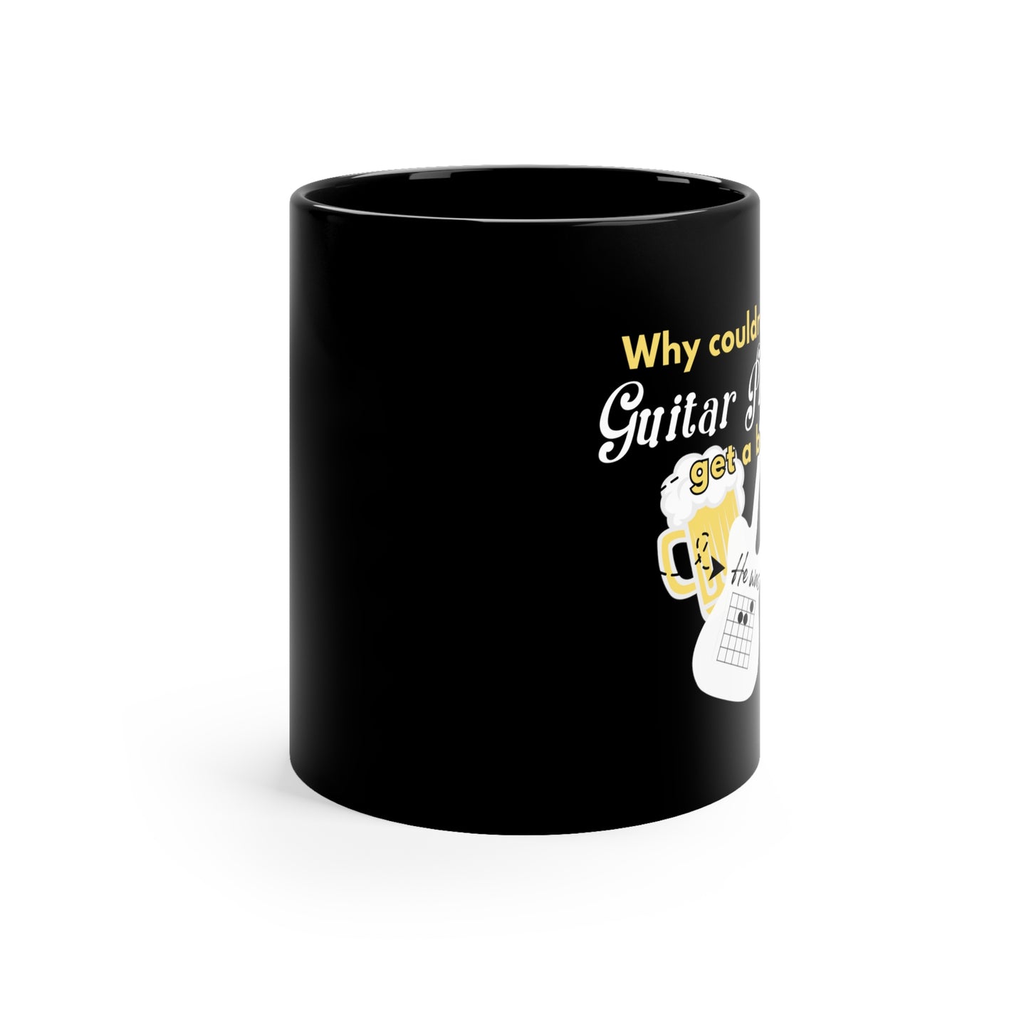 GUITAR PLAYER'S JOKE CERAMIC MUG, 11oz