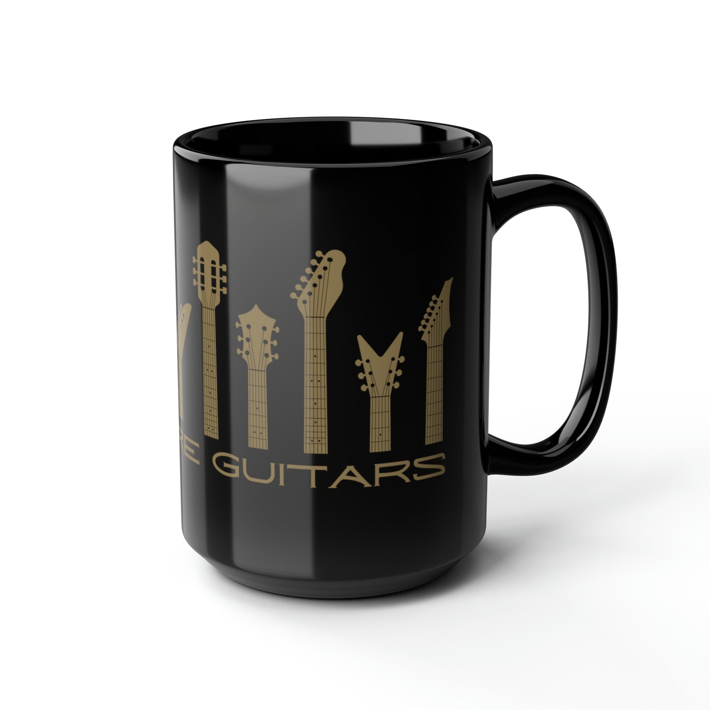 NEED MORE GUITARS BLACK MUG, 15oz