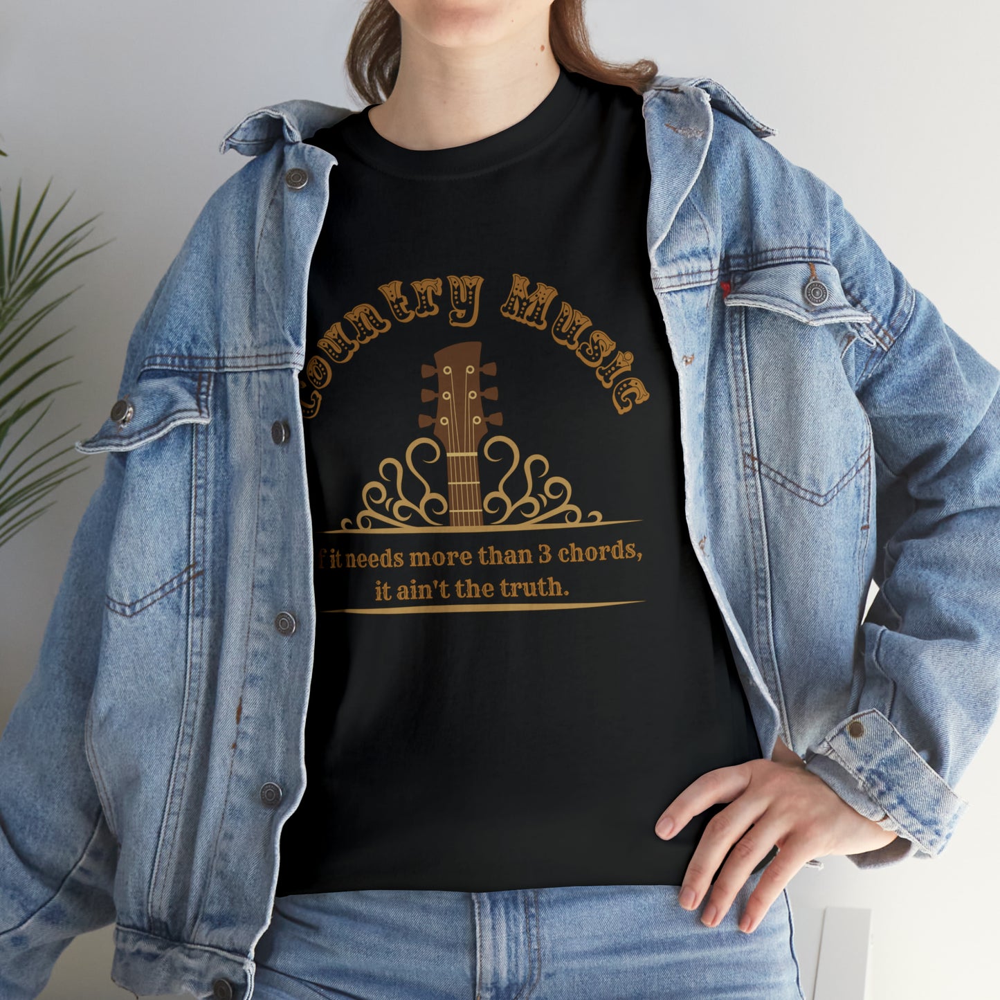 COUNTRY MUSIC - THREE CHORDS AND THE TRUTH TEE SHIRT