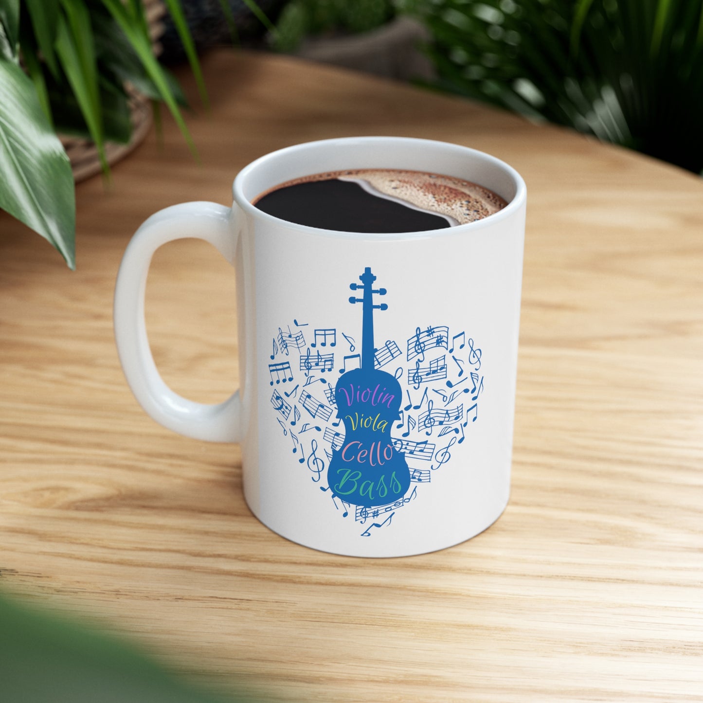 ORCHESTRA STRINGS CERAMIC MUG, 11oz