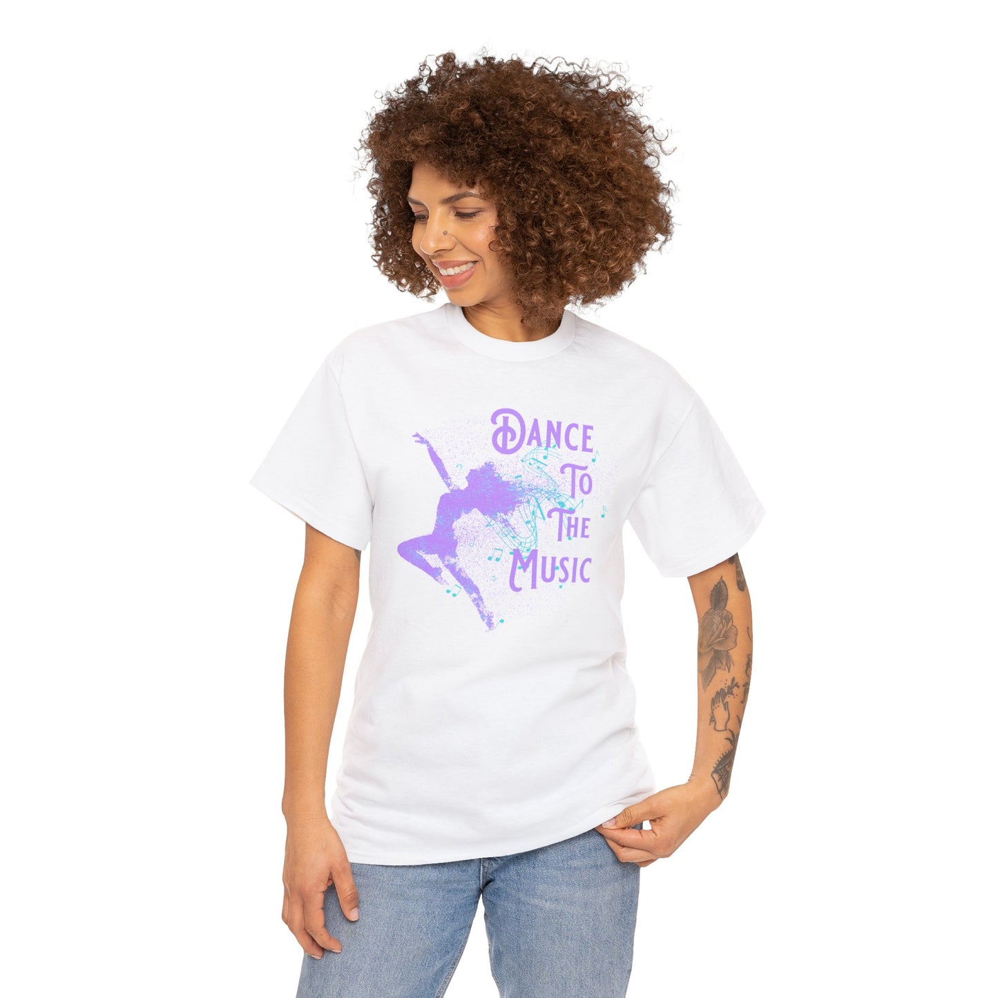 DANCE TO THE MUSIC (LAVENDER) TEE SHIRT