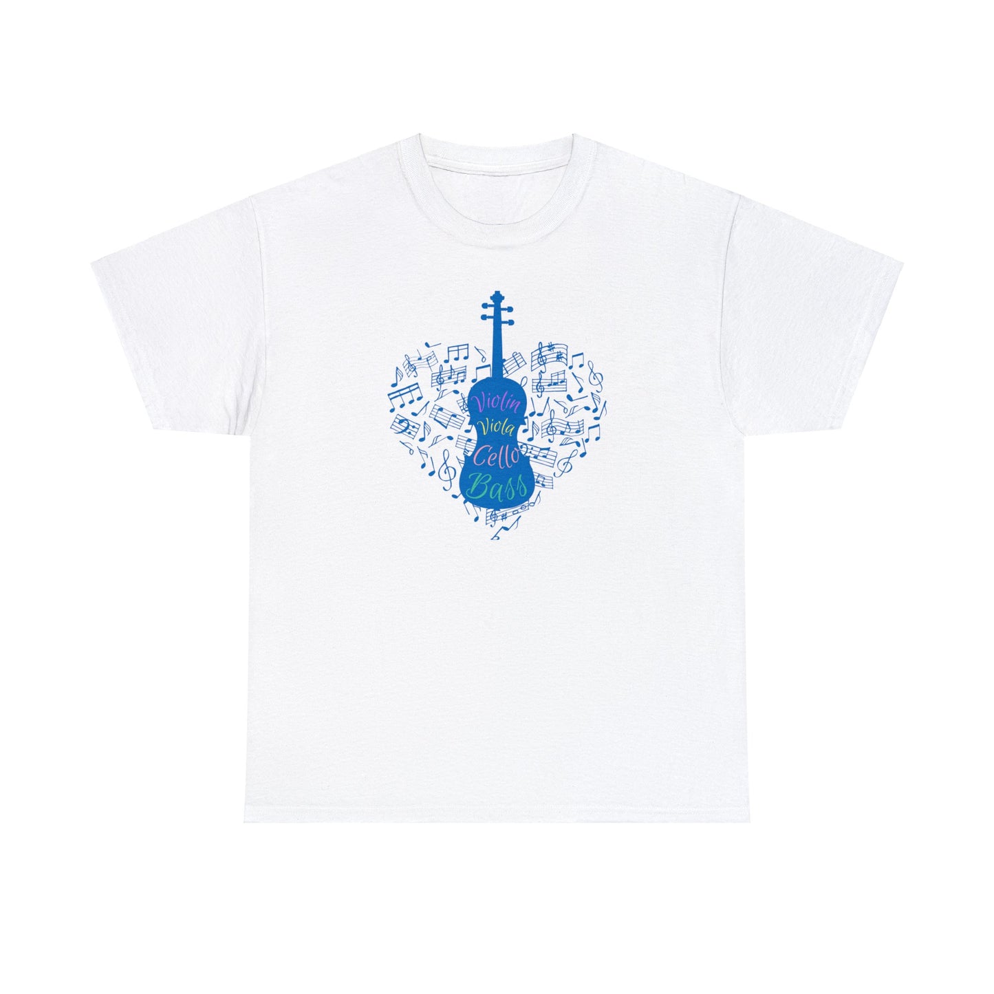 ORCHESTRA STRINGS BLUE TEE SHIRT